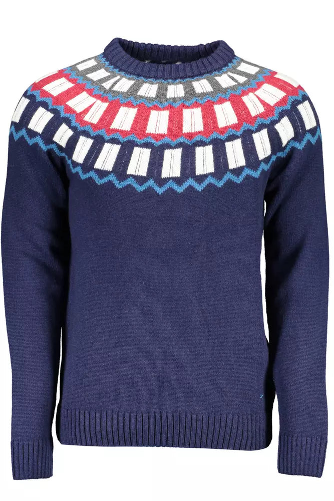 Gant Blauer Pullover aus Wolle für Männer