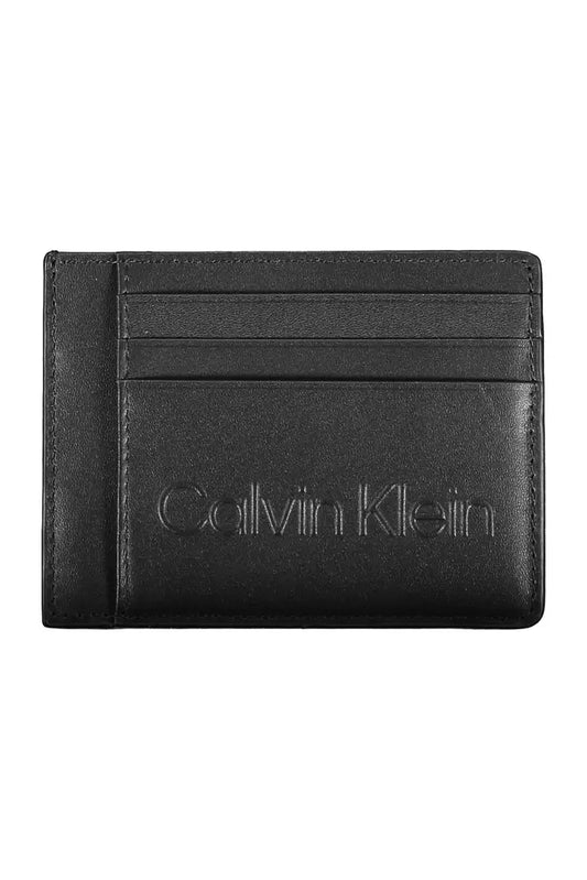 Calvin Klein Schwarzes Polyethylen Herren Portemonnaie