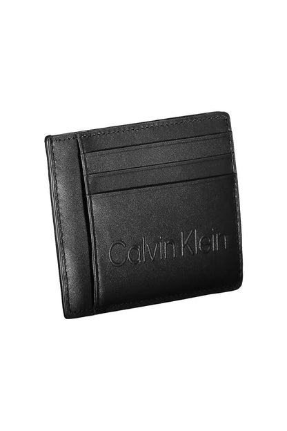 Calvin Klein Schwarzes Polyethylen Herren Portemonnaie