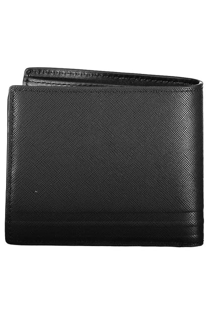 Tommy Hilfiger Schwarzes Leder Herren Portemonnaie