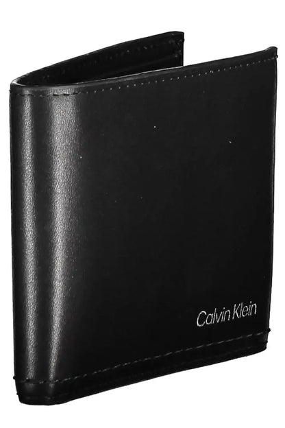 Calvin Klein Schwarzes Leder Herren Portemonnaie