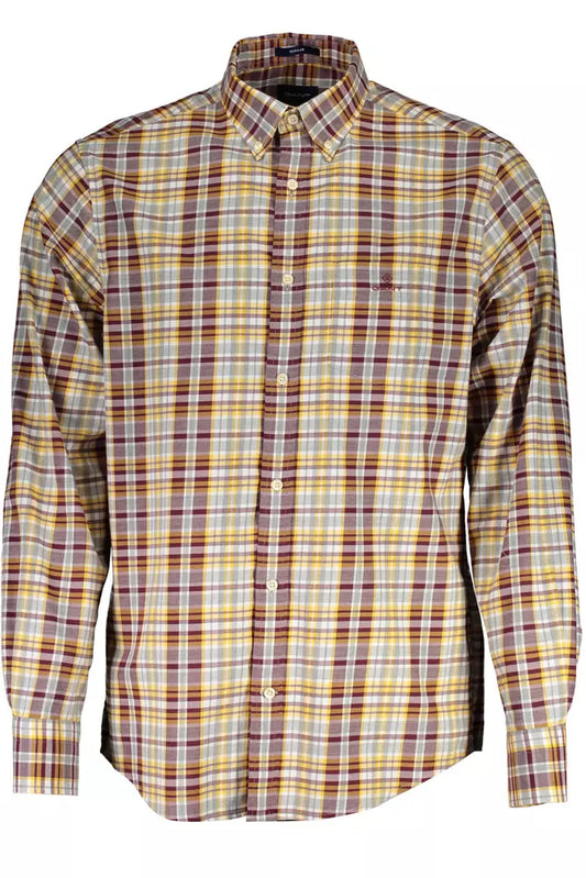 Gant Lila Baumwolle Männer Shirt