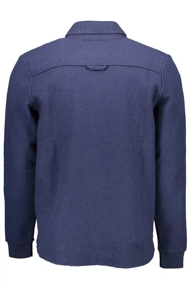 Gant Blauer Pullover aus Wolle für Männer