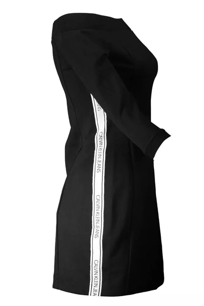 Calvin Klein Schwarzes Polyester Frauenkleid