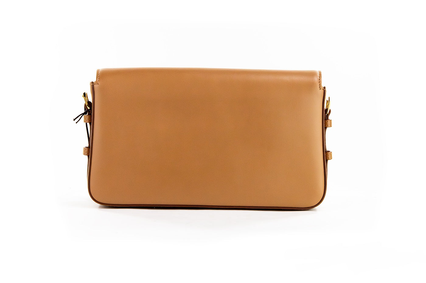 Burberry Grace Small Nutmeg Glattleder Klappe Crossbody Clutch Handtasche Geldbörse