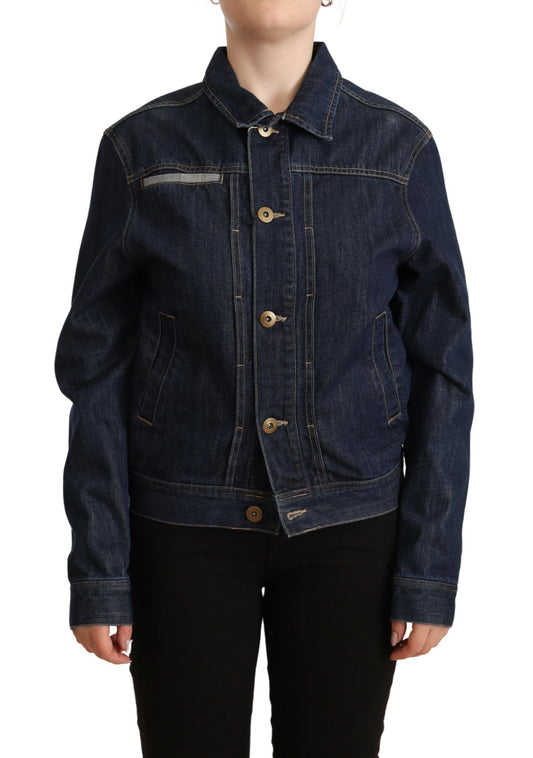 Master Coat Schicke dunkelblaue Denim-Jacke