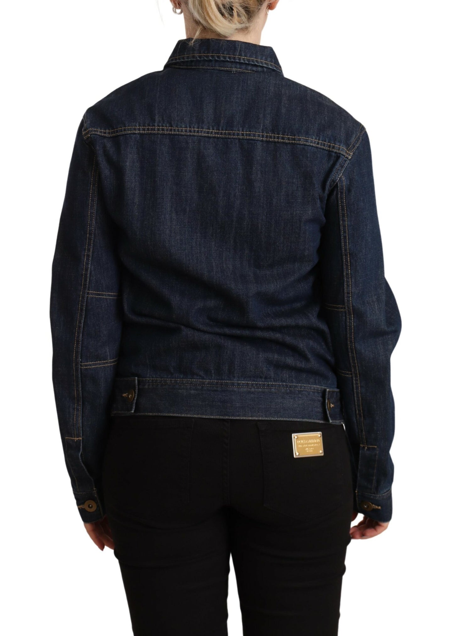 Master Coat Schicke dunkelblaue Denim-Jacke