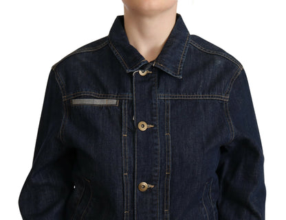 Master Coat Schicke dunkelblaue Denim-Jacke