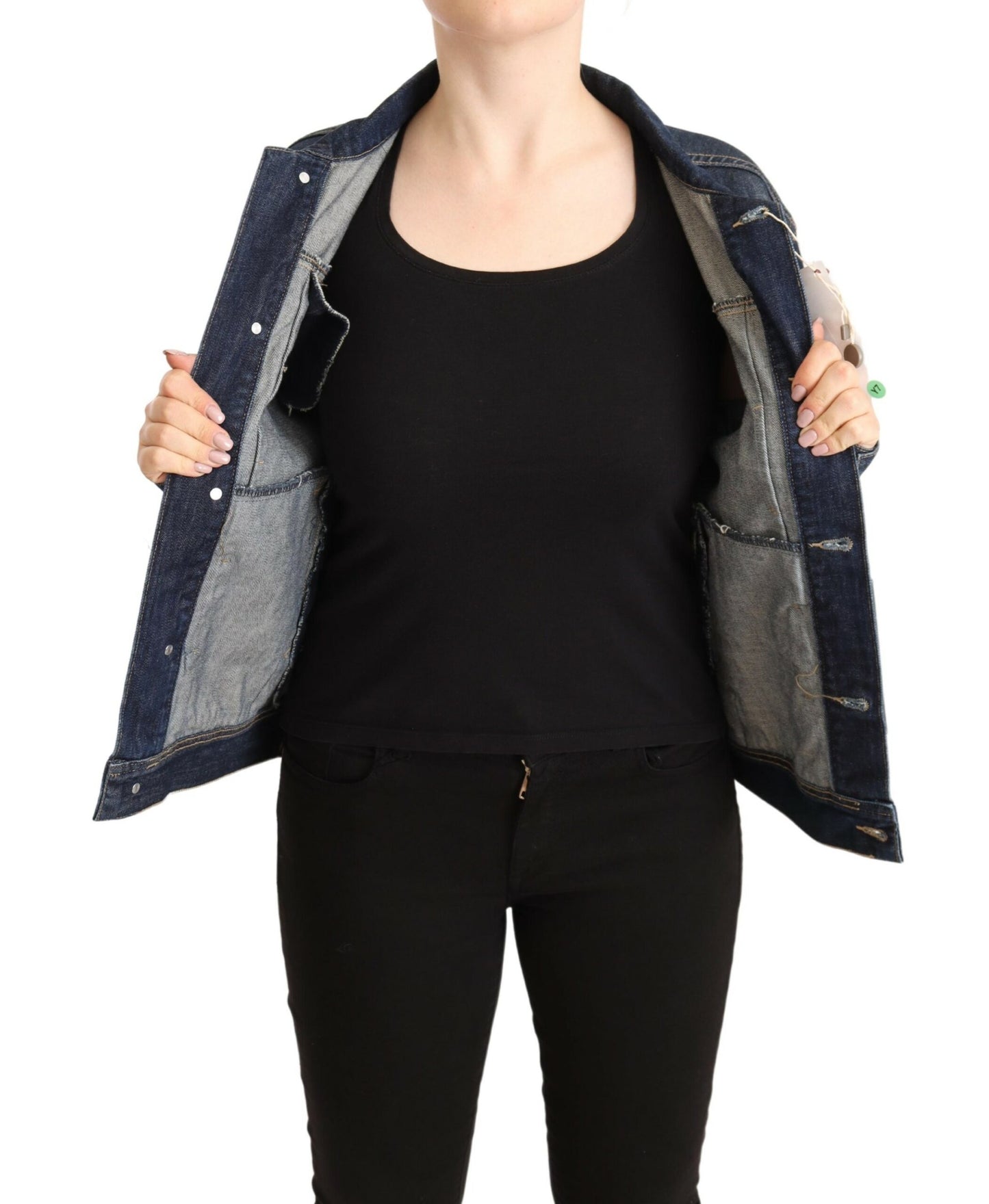 Master Coat Schicke dunkelblaue Denim-Jacke