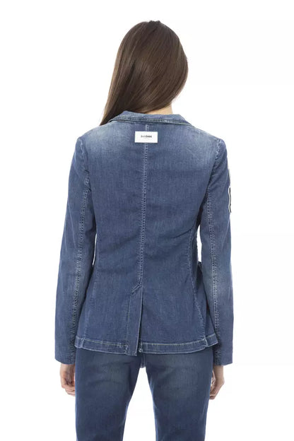 Baldinini Trend Blaue Baumwolle Frauen Jacke