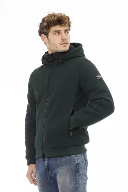 Baldinini Trend Grüne Polyester Männer Jacke