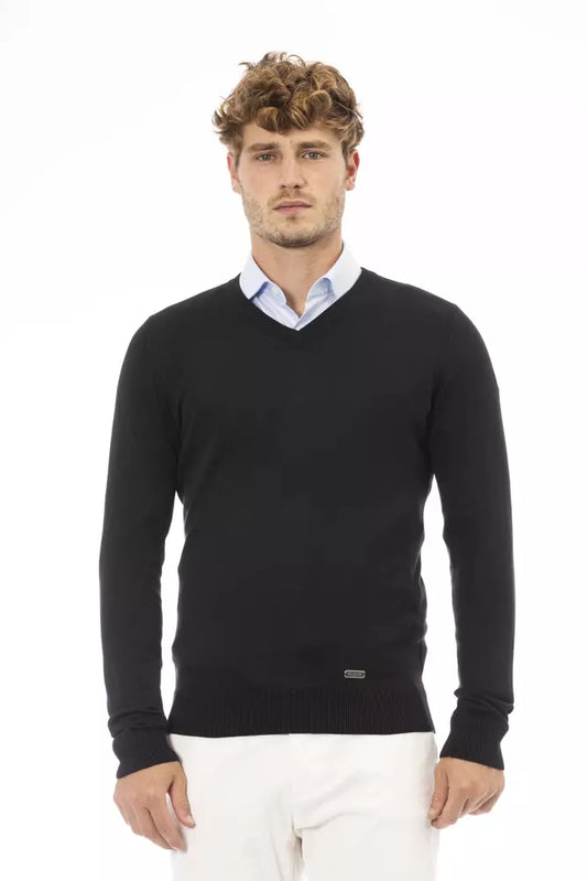 Baldinini Trend Schwarzer Modal-Pullover für Männer