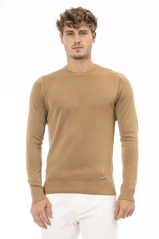 Baldinini Trend Beige Modal Männer Pullover