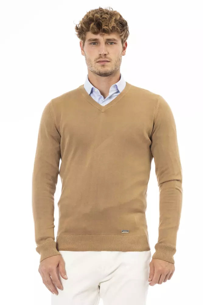 Baldinini Trend Beige Modal Männer Pullover