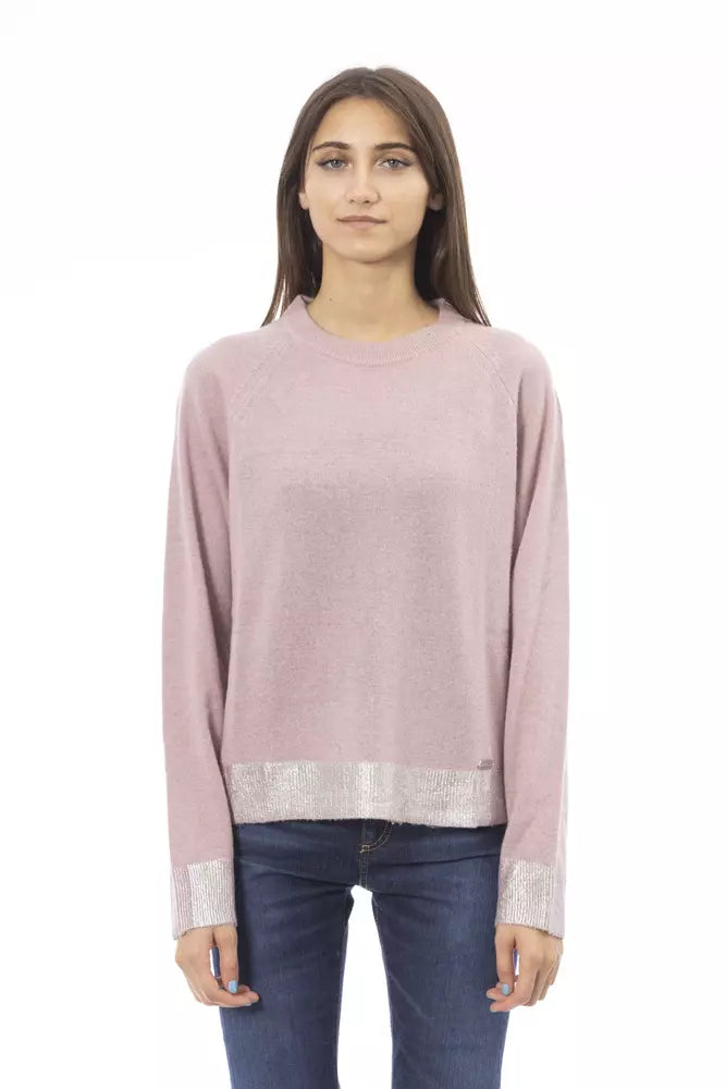 Baldinini Trend Rosa Pullover aus Wolle für Frauen