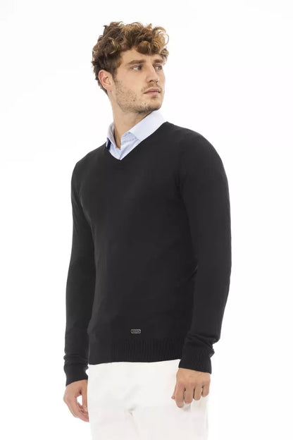 Baldinini Trend Schwarzer Modal-Pullover für Männer