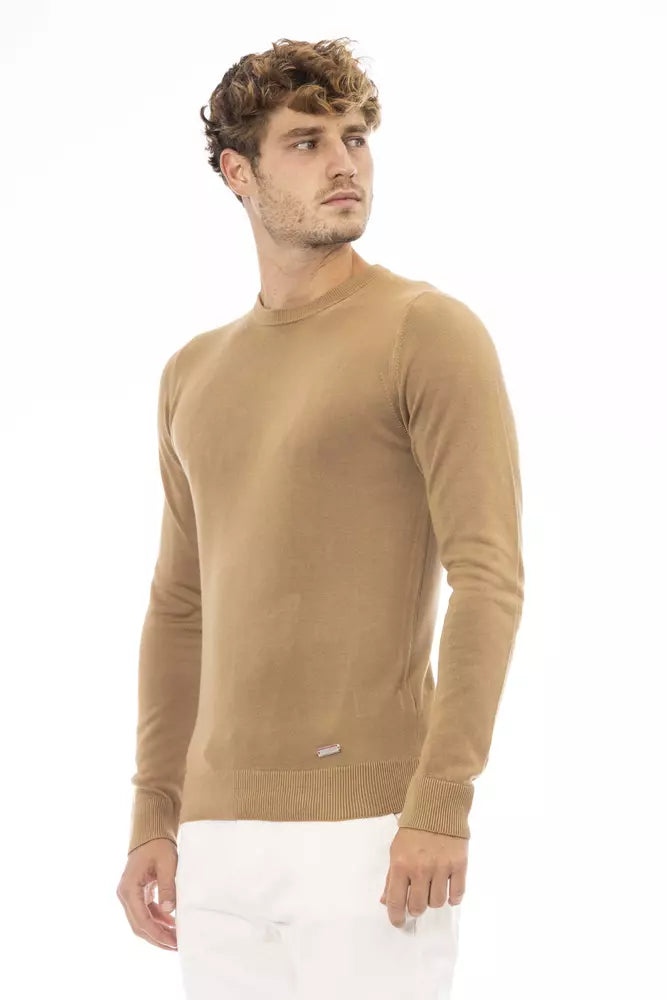 Baldinini Trend Beige Modal Männer Pullover