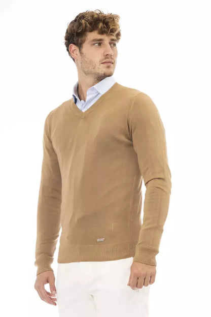 Baldinini Trend Beige Modal Männer Pullover