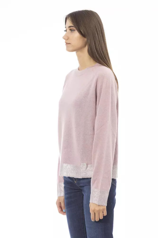 Baldinini Trend Rosa Pullover aus Wolle für Frauen