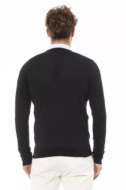 Baldinini Trend Schwarzer Modal-Pullover für Männer