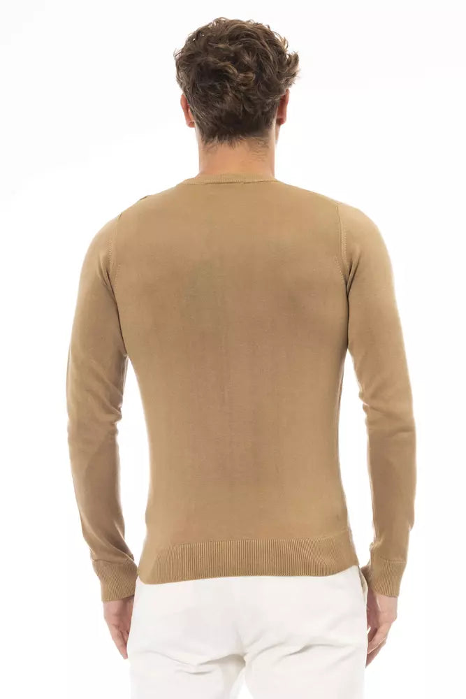 Baldinini Trend Beige Modal Männer Pullover