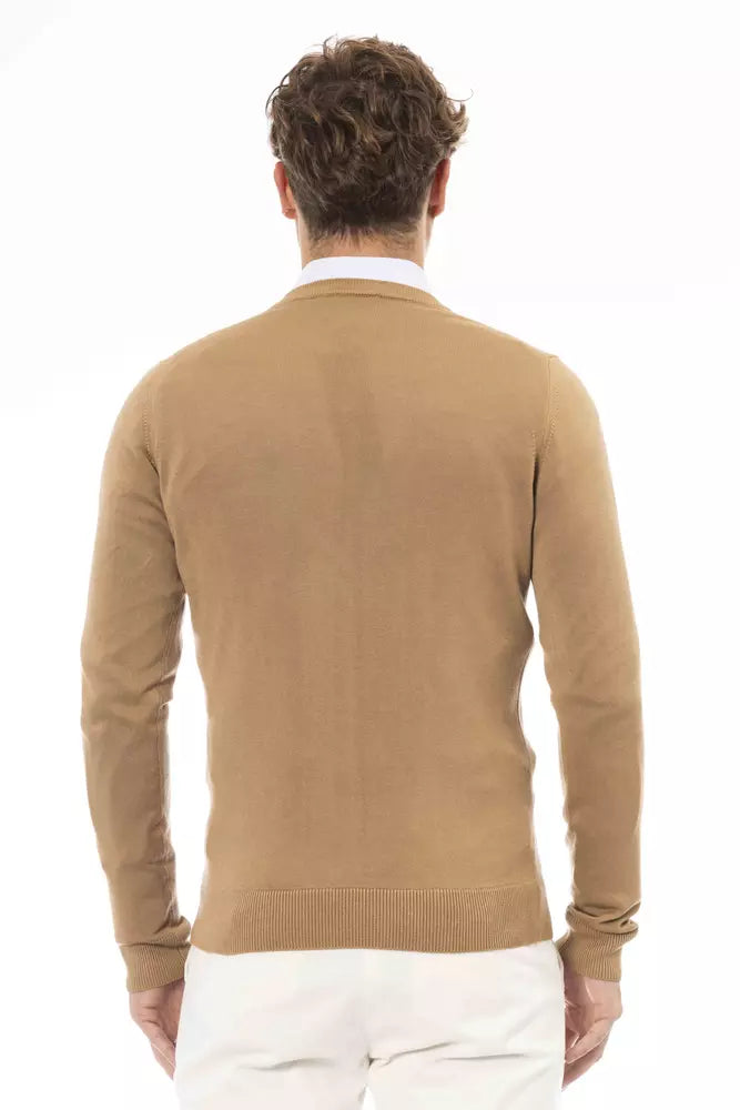 Baldinini Trend Beige Modal Männer Pullover