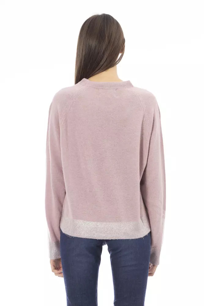 Baldinini Trend Rosa Pullover aus Wolle für Frauen