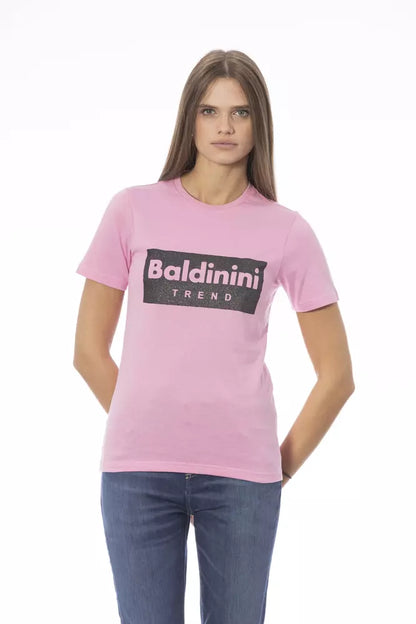 Baldinini Trend Rosa Baumwolle Frauen T-Shirt