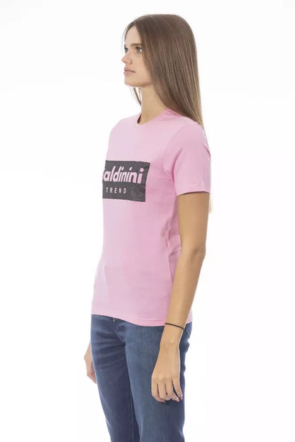 Baldinini Trend Rosa Baumwolle Frauen T-Shirt