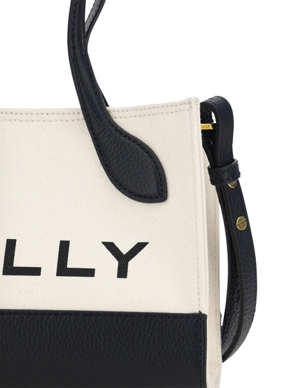 Bally Schicke kontrastierende Mini-Lederhandtasche