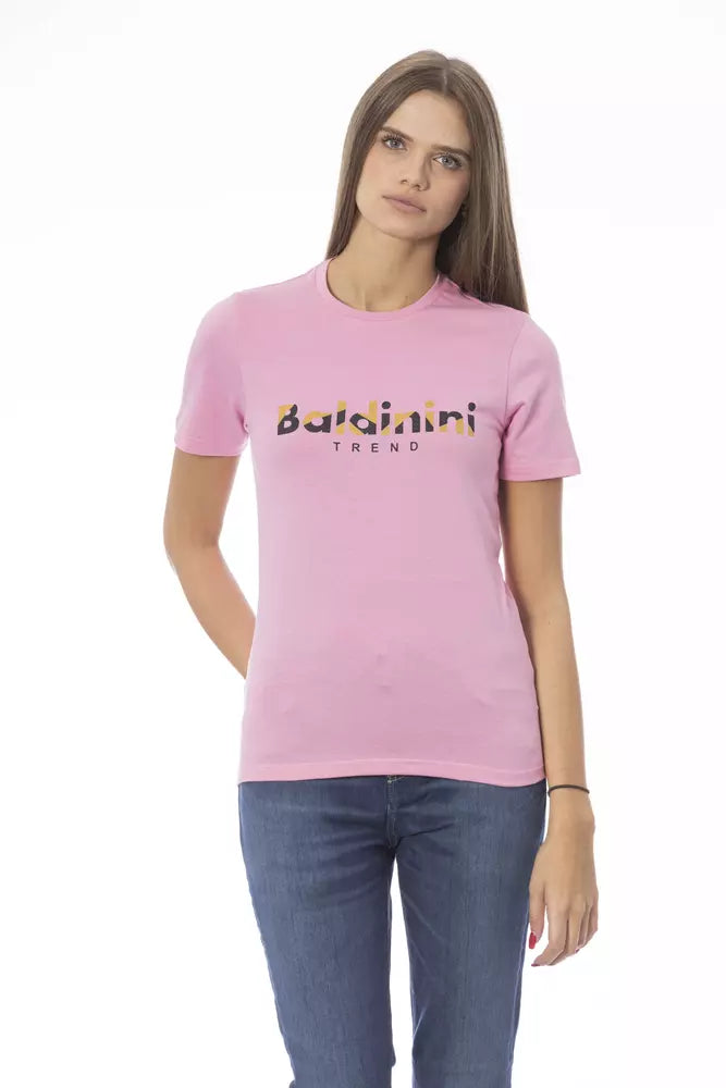 Baldinini Trend Rosa Baumwolle Frauen T-Shirt