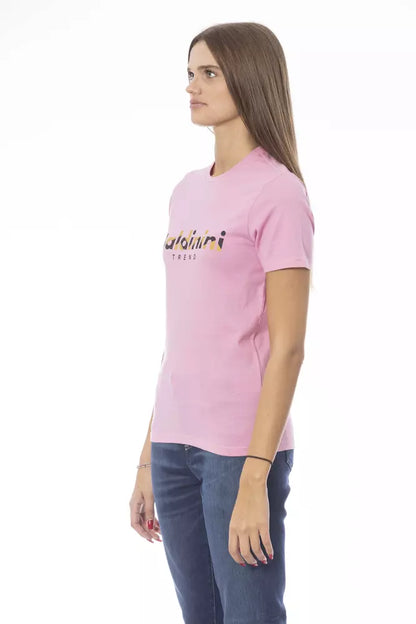 Baldinini Trend Rosa Baumwolle Frauen T-Shirt