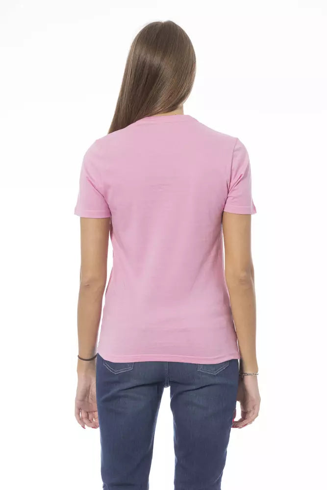 Baldinini Trend Rosa Baumwolle Frauen T-Shirt