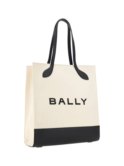 Bally Schicke monochrome Leder-Tote-Tasche