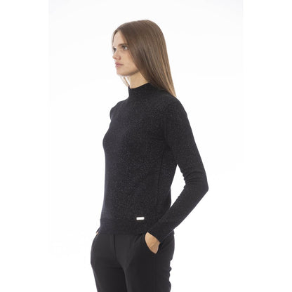 Baldinini Trend Schwarzer Kaschmirpullover für Frauen