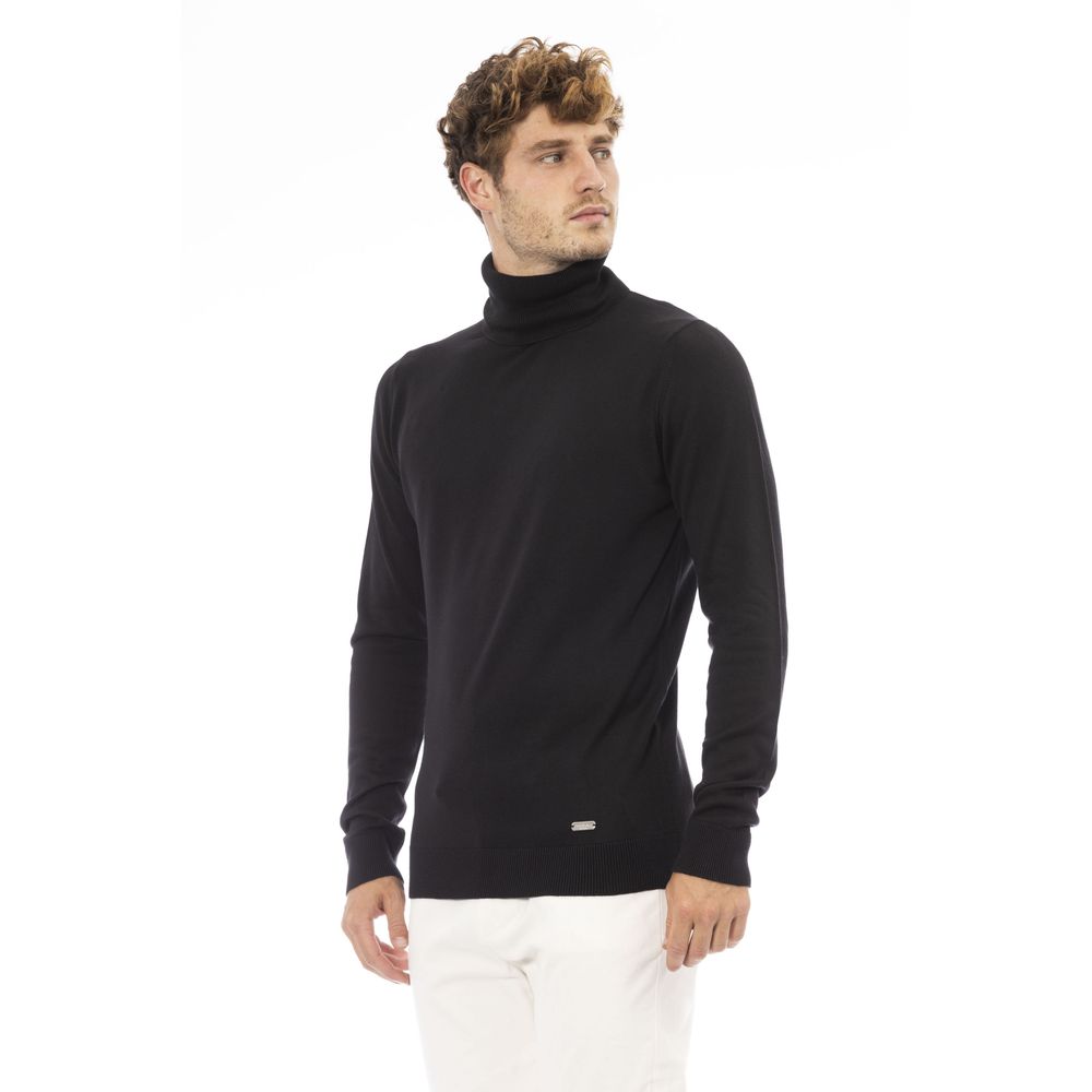 Baldinini Trend Schwarzer Modal-Pullover für Männer