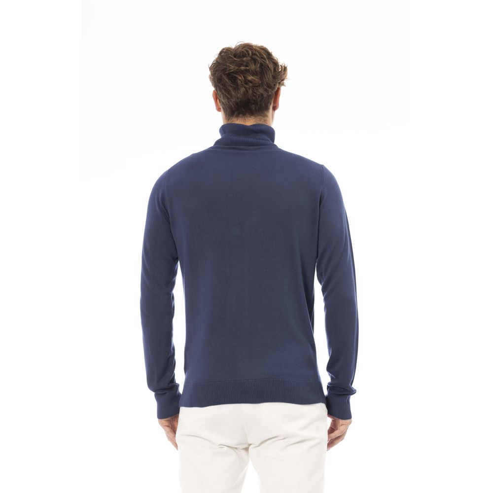 Baldinini Trend Blauer Modal-Pullover für Männer