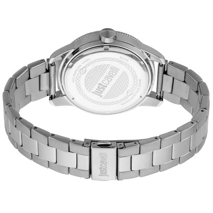 Just Cavalli Silberne Herrenuhr