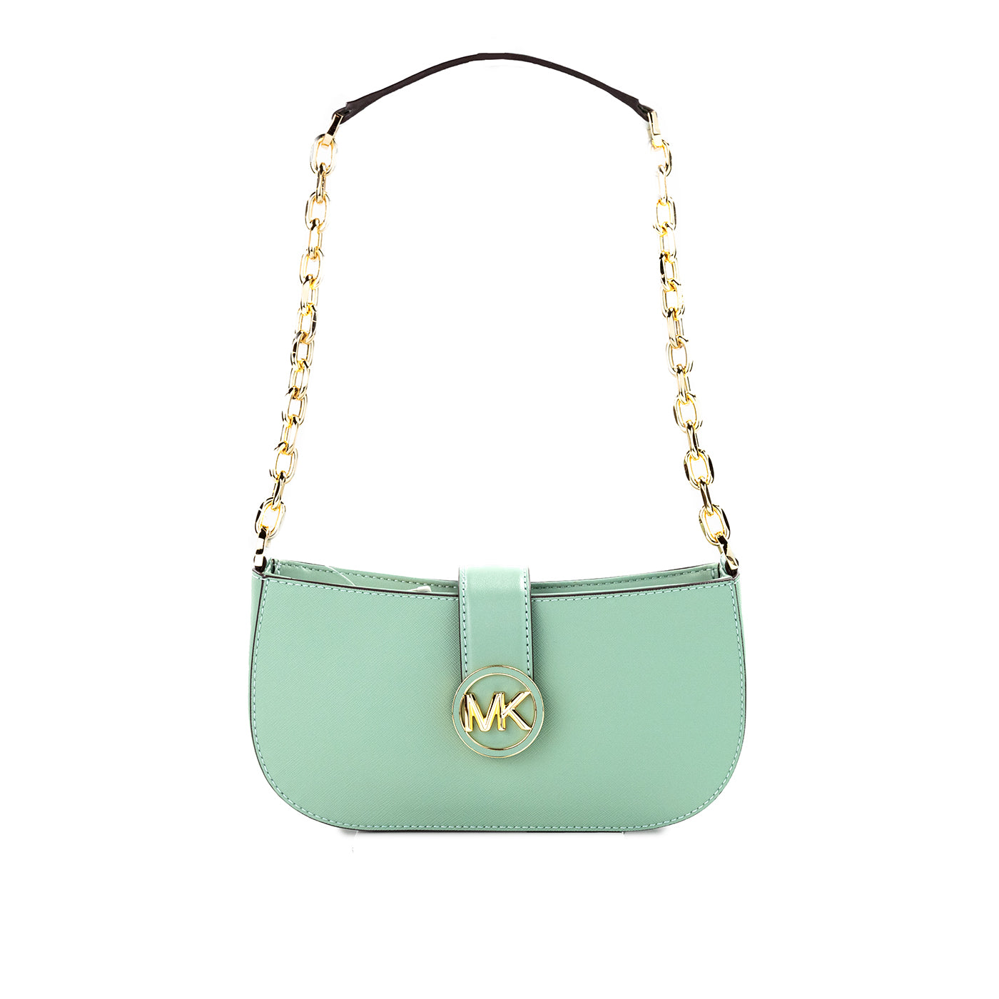 Michael Kors Carmen Small Sea Green Leder Pouchette Schulter Crossbody Geldbörse