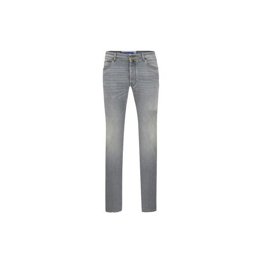 Jacob Cohen Schlichter grauer Stretch-Denim mit schmaler Passform