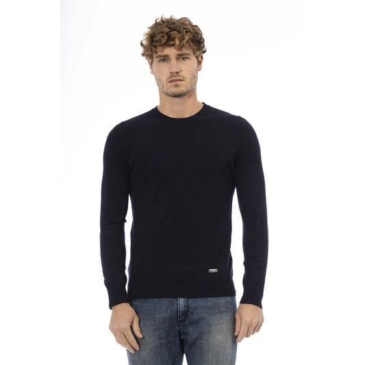 Baldinini Trend Blauer Pullover aus Wolle für Männer