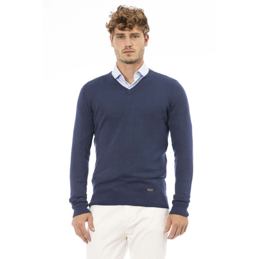 Baldinini Trend Blauer Modal-Pullover für Männer