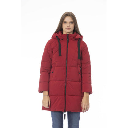 Baldinini Trend Rote Polyester Damenjacke