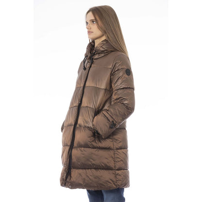 Baldinini Trend Braune Nylon Frauen Jacke