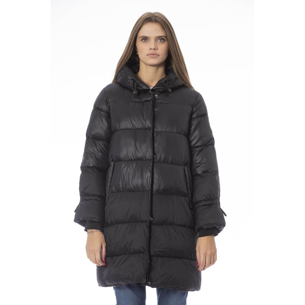 Baldinini Trend Schwarze Nylon Frauen Jacke