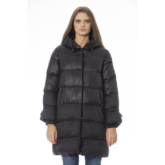 Baldinini Trend Schwarze Nylon Frauen Jacke