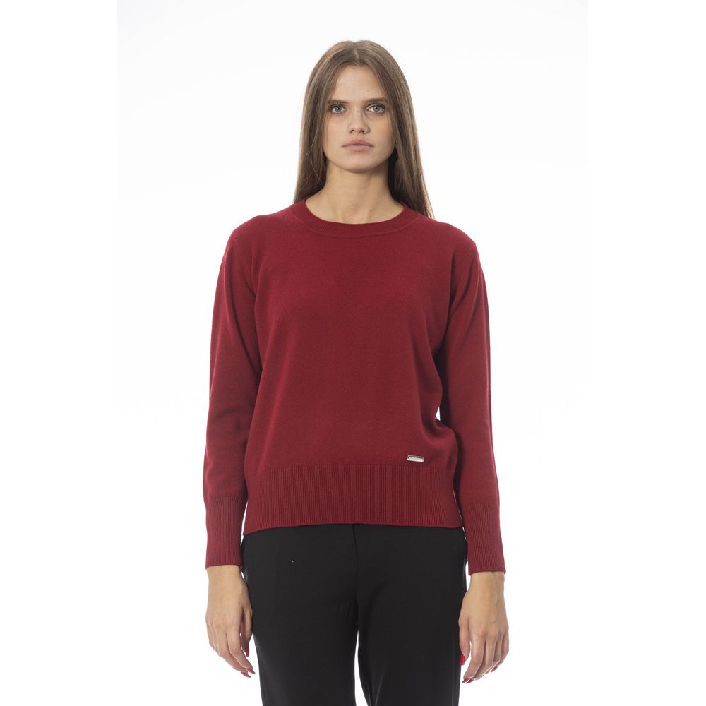 Baldinini Trend Pullover aus roter Wolle für Frauen