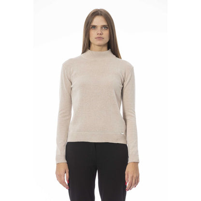 Baldinini Trend Beige Kaschmir Damen Pullover