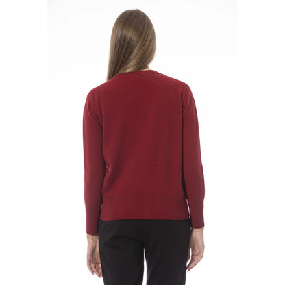 Baldinini Trend Pullover aus roter Wolle für Frauen