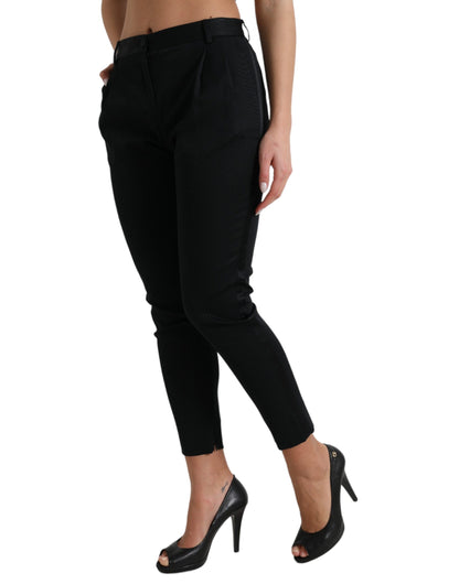 Dolce & Gabbana Schicke Skinny Cropped Pants mit hoher Taille